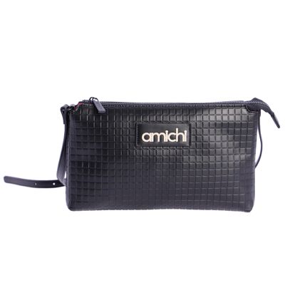Borsa a tracolla sintetica da donna AMICHI Alma con cerniera