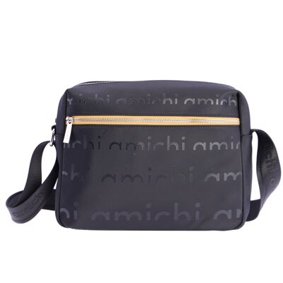 Bolso bandolera para mujer AMICHI Amar de nylon con cremallera