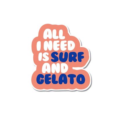 Sticker Surf & Gelato