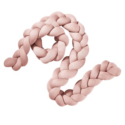 Letto serpente intrecciato in maglia rosa (medio)