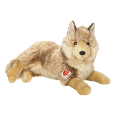 Wolf lying 40 cm - plush toy - stuffed animal