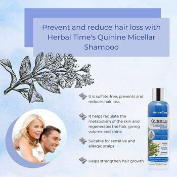 Shampooing à la quinine Herbal Time // 200 ml 2