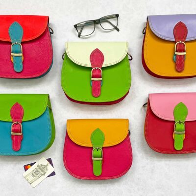 Borsa a tracolla Saddle multicolore