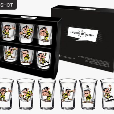 JUEGO DE 6 TIRADORES LUCKY LUKE JOE DALTON