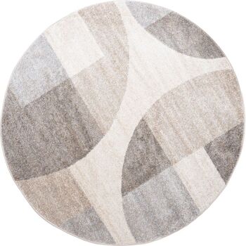 Vloerkleed Tanno Beige Rond ø200 cm 1