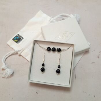 Pack d'implantation -  10 Bijoux en Onyx Pierres et Argent 925 8