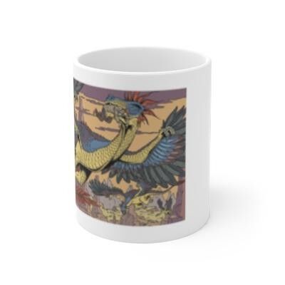 Mug en céramique blake et mortimer dragons
