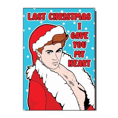 Last Christmas George Michael Wham Inspired Christmas Card
