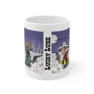 Mug en céramique  un cow-boy dans le coton