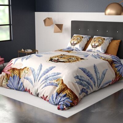 Bettbezug + Kissenbezüge Java-Baumwolle 220x240 cm
