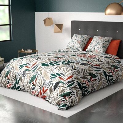 Bettbezug + Kissenbezüge Polyester Luziola 200x200 cm