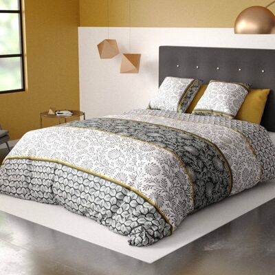 Bettbezug + Kissenbezüge Baumwolle Vega Gold 220x240 cm