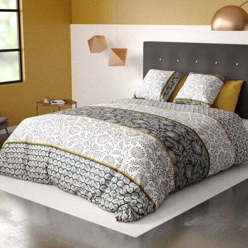 Housse de couette + taies Coton Vega Gold 240x260 cm