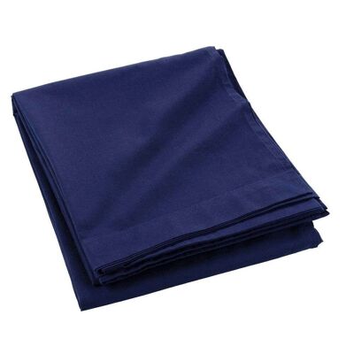 Flat sheet 240x300 100% Cotton 57 threads Navy Blue