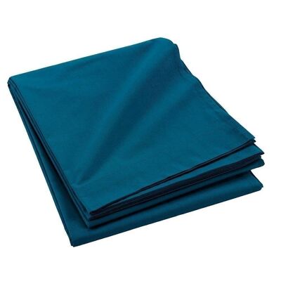Flat sheet 240x300 100% Cotton 57 threads Blue