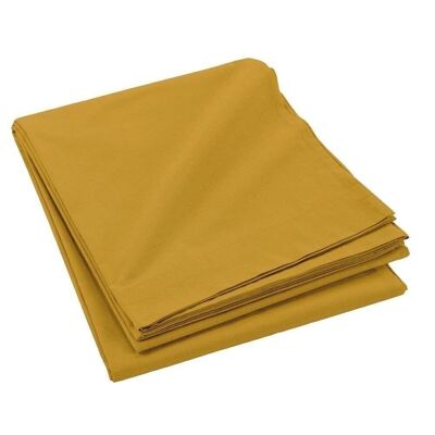 Flat sheet 240x300 100% Cotton 57 threads Yellow