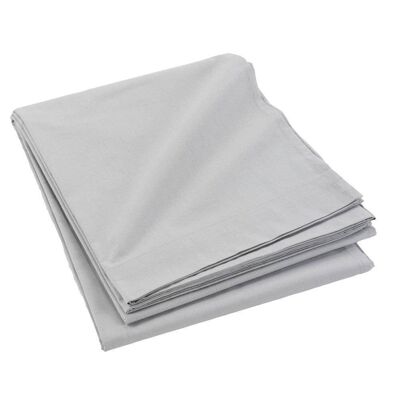 Flat sheet 240x300 100% Cotton 57 threads Light Gray