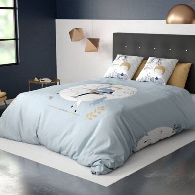 Housse de couette 140x200 + taie Coton Lovely Prince