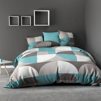 Housse de couette 140x200 + taie Polyester Knavy 1