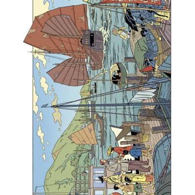 La vallee des immortels le port carte postale