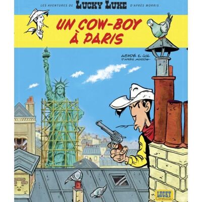 Carte postale un cow-boy à paris