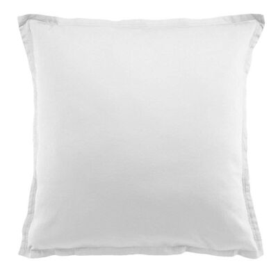 funda de almohada 65x65 cm cuadrada Satén de Algodón Blanco