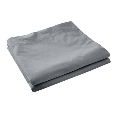 Flat Sheet 240x300 Dark Gray Cotton Satin