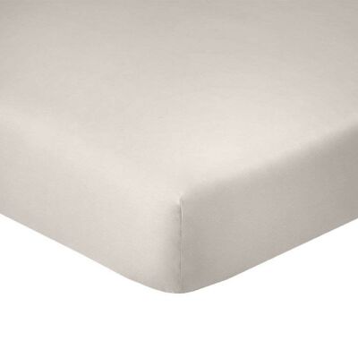 Fitted sheet 140x190 +25 cm Cotton Beige