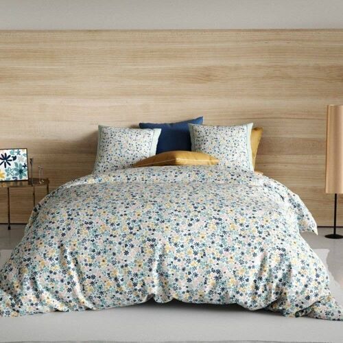 Housse de couette 220x240 cm + 2 taies 63x63 cm Coton Mani