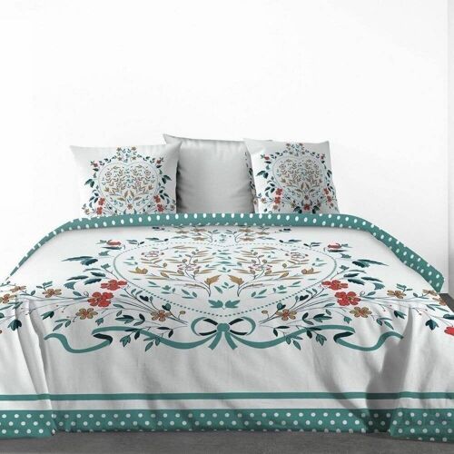 Housse de couette 220x240 cm + taies Coton Capucine