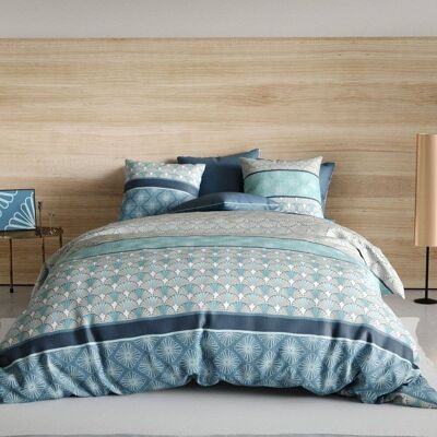 Bettbezug 140 x 200 cm + 1 Kissenbezug aus 100 % Zirkon-Baumwolle