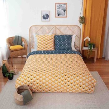 Housse de couette 220x240 cm + 2 taies 100% Polyester Pania 1
