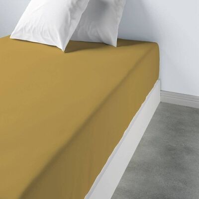 Drap housse 90x190 +35 cm 100% Coton Gold