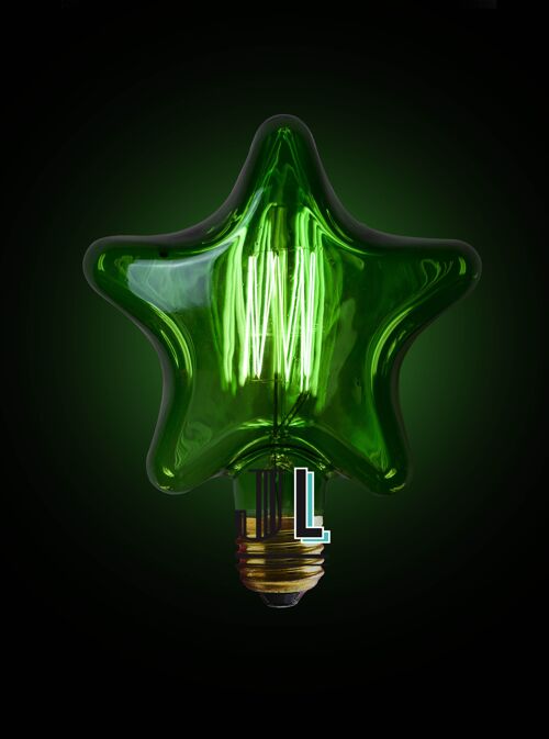 Ampoule vintage STAR GREEN