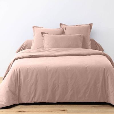 Parure de lit 3 pièces 220x240 cm Coton 57 fils Blush