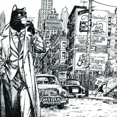 Carte postale blacksad black and white