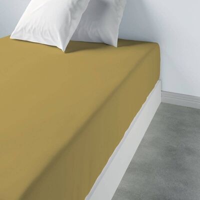 Fitted sheet 180x200 +35 cm 100% Cotton Gold