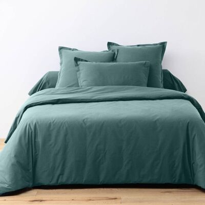 Juego de cama de 2 piezas 140x200 cm Algodón 57 hilos Azul Pato