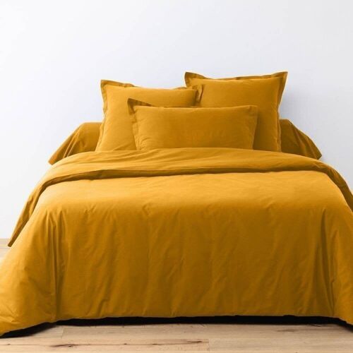 Parure de lit 3 pièces 220x240 cm Coton 57 fils Safran