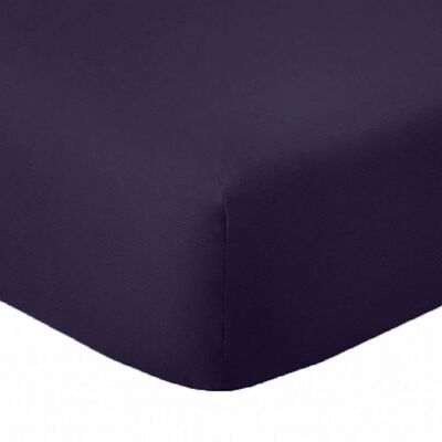 Fitted sheet 140x190 +35 cm Cotton 57 threads Imperial Blue