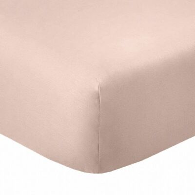 Lenzuolo con angoli 90x190 +35 cm Cotone 57 fili Blush