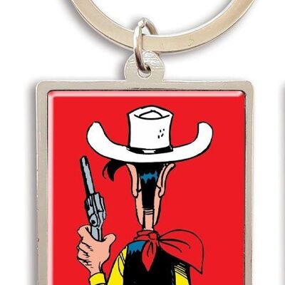 Lucky Luke collector's key ring, ready to shoot (3x5cm)