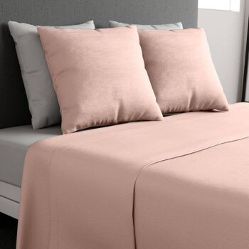 Parure de drap 240x300 3 pièces Coton Blush 1