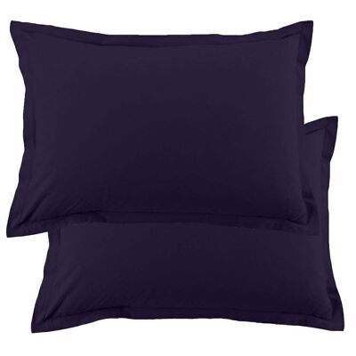 Set of 2 pillowcases 50x70 cm Cotton Imperial Blue