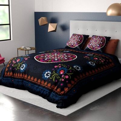 Indira cotton duvet cover and pillowcase 240x260 cm