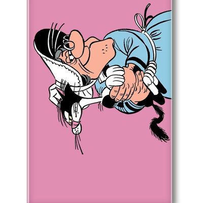 LUCKY LUKE MY DALTON AND HIS MAGNET CAT