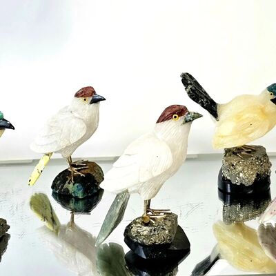 Sculpture en cristal d'oiseau