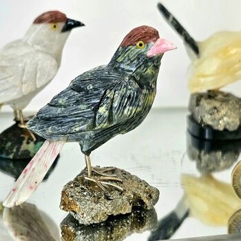 Sculpture en cristal d'oiseau 3