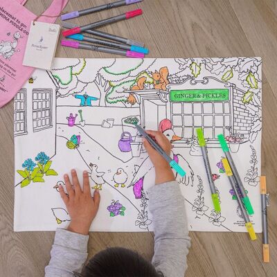 Set de table Color In Jemima Puddle-canard, cadeau créatif pour enfants