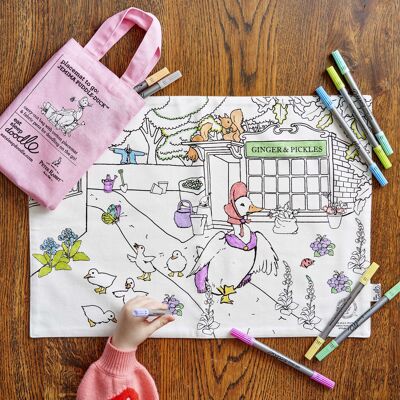 Farbe in Jemima Puddle-Duck™ Tischset, kreatives Geschenk für Kinder